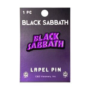 Black Sabbath Enamel Pin - 70s 80s Heavy Metal Rock Music Band Apparel Gift NWT